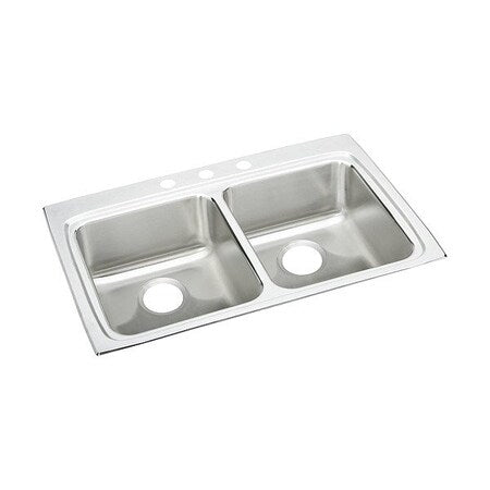 Bowl Drop-In Sink,33""x22""x6"",Gray