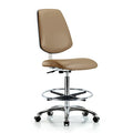 Clean Room Chair 26" to 35-1/2" Height, Vinyl, Taupe