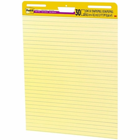 Easel Pad, 1 in. Ruled, Yellow, 25in x 30in
