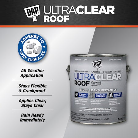 Ultra Clear Roof 1 GA (128 OZ) Crystal Clear 2 PK