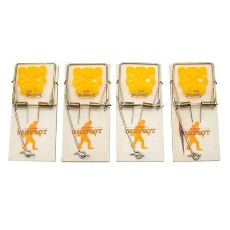 Mouse Trap, 1/4 in H, Beige/Orange, PK4