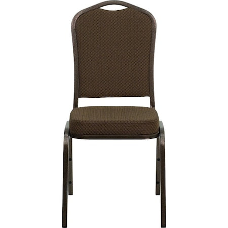Hercules Banquet Chair, Brown Back, 17-1/4 in W 20-1/4" L 38" H, Fabric Seat