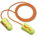 Disposable Corded Ear Plugs, Bullet Shape, 33 dB, Orange/Yellow, 200PK