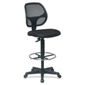 Fabric Drafting Chair, Black