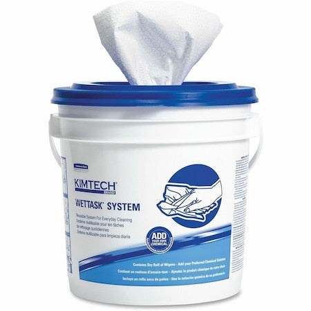 WypAll Dry Wipe Roll, White, Hydroknit, 12 in x 6 in, 95 Sheets