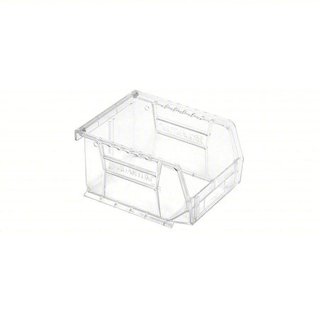 Plastic Bin, Plastic, Clear, 3 in H, 4 1/8 in W, 5 3/8 in L