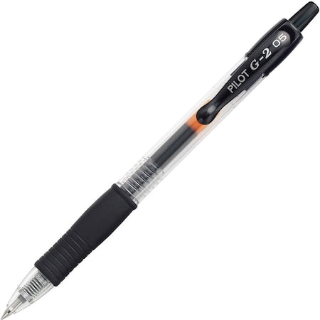 Pen, Gel, G2, Extra Fine, Bk, PK12