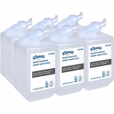 Ultra Moisturizing Foam Hand Sanitizer, 1.0 L Refills for Scott Essential Manual Dispensers (6), PK6