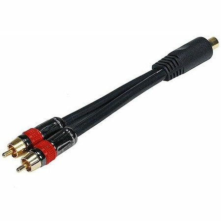 RCA(F) to RCA(M) Coaxial Splitter Adapter