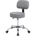 Grey Caressoft Medical Stool W/ Back Cushion