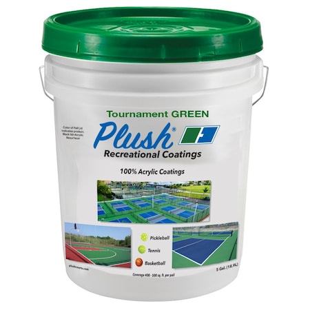 Surface Coating, Plushcolor, Green, 5 gal.