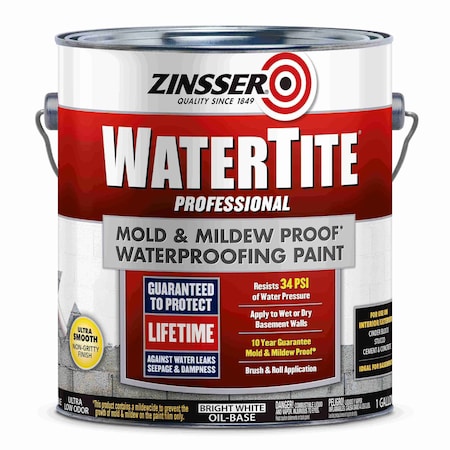Interior/Exterior Paint, Eggshell, Oil Base, Bright White, 1 gal