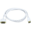 CPU Cord, Displayport/DVI, 15ft, White