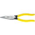 8 7/16 in D203 Needle Nose Plier, Side Cutter Plastic Dipped Handle