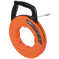 Steel Fish Tape, Flat, Loop End, 13" dia.