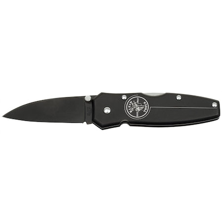 Lightweight Lockback Knife, 2-1/2-Inch Drop Point Blade, Black Handle