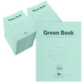 Case of Recycled Exam Green Books, 8.5"" x 11"", 8 sheets/16 pages, Wide Ruled with Margin,PK500