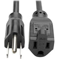 Power Extension Cord 18 AWG 10A NEMA 5-15R to NEMA 5-15P 6ft 6FT