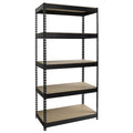 Boltless Shelving Unit, 18 in D x 36 in W x 72 in H, 5 Shelves, Steel