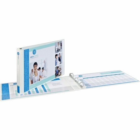 Heavy-Duty View 3 Ring Binder, 3 in Slant