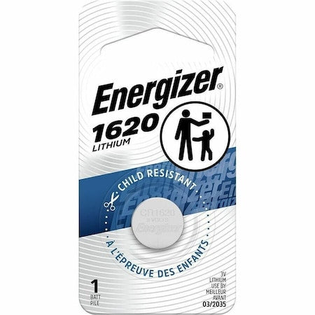 Energizer 1620 Lithium Coin Battery, 1 Pack - Lithium (Li) - 3V DC