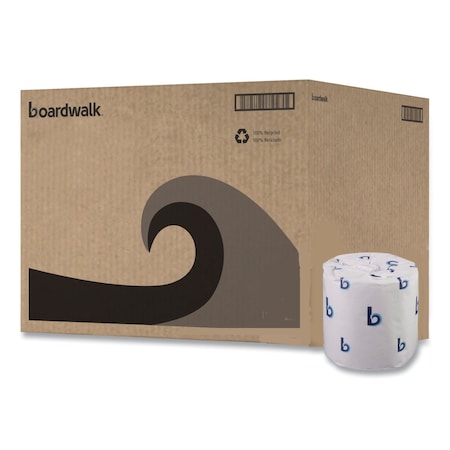Toilet Paper, 2 Ply, 500 Sheets, White, 96 PK