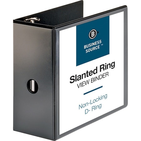 Ring Binder, Black, Clear Sleeve