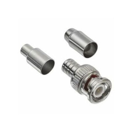 RG59 PVC,RG6 TFE BNC Male 2 Pc Cr,PK10