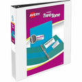 Two-Tone Durable View Binder, Black/Whit
