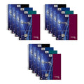Case of Genesis WB 5 Subject 1 Pkt Notebooks, 11"x9", 200 sht, Asstd Covers, College Ruled w/Margin, PK12