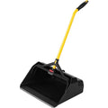 Dust Pan, Plastic, 21-3/4" W, 30" L Handle