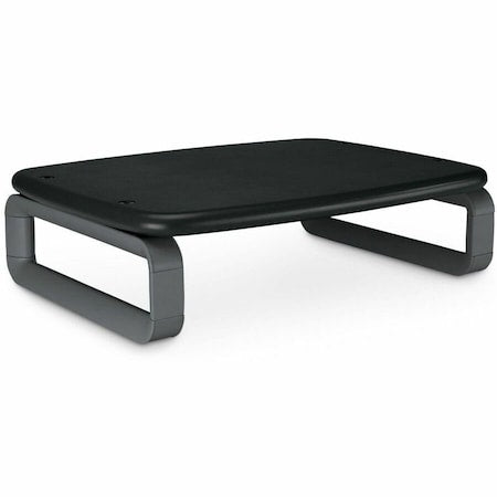 Plastic Monitor Stand, 80 lb. Capacity, Black/Gray