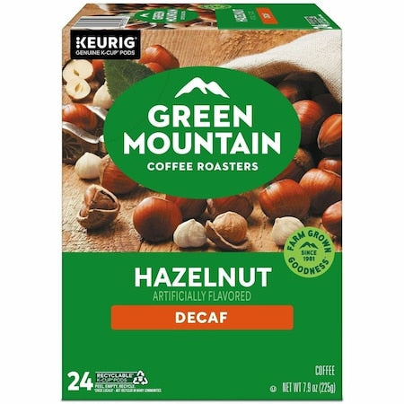 Coffee, Hazelnut, Pod, Decaffeinated, Ground, 7.92 oz, 24 PK