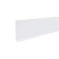 Wall Base Molding, PVC Vinyl, White, 48 in L, 4 in H