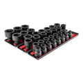 3/4 in Drive Impact Socket Set, Metric, 34 pcs