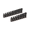 3/8 in Drive Flex Impact Socket Set, Metric, SAE, 21 pcs