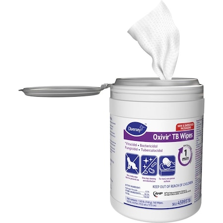 Disinfecting Wipes, 6 x 7", 12 Pack, 160 Wipes/ Pack
