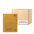 Case of Wirebound Notebooks, 11"x8.5", 80 sheets of Green-tint Paper, 5x5 graph, brown kraft cover, PK24