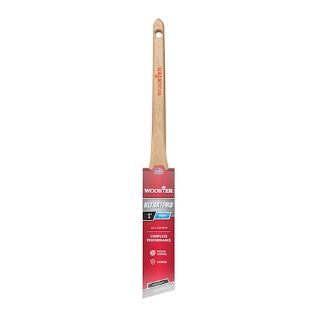 1" Thin Angle Sash Firm, Nylon/Polyester Bristle, Paint Brush, Wood Handle