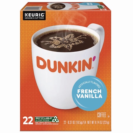 Coffee, French Vanilla, Pod, Caffeinated, Ground, 8.14 oz, 22 PK