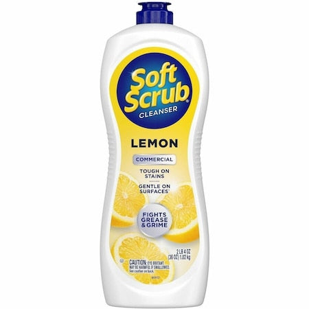 Bathroom Cleaner, Bottle, Lemon, White, PK6