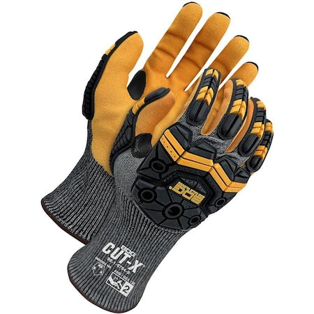 Cut-Resistant Impact Gloves, Cut Level A5 , Foam Nitrile , Textured , M 1 PR
