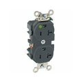 Straight Blade Receptacle, 5-20R, 20 A, 125V AC, 2 Pole, 3 Wire, Flush Mount, Single, Black