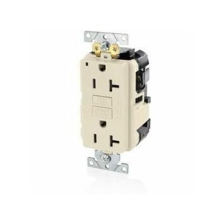 Lev-Lok GFCI 20A Ind Gr/PI Lt Almond