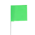 Marking Flag, Vinyl, 15" Wire Staff, Solid, 15" L., 100 PK