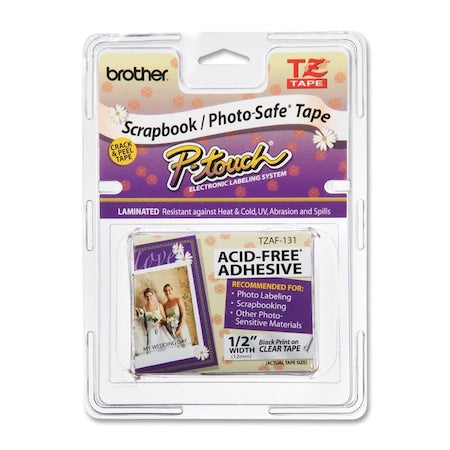 Label, Blk/Clr, Acid-Free, .47" x 26.2 ft.
