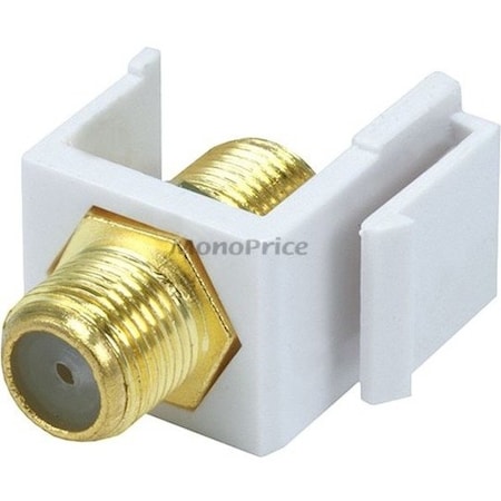 A/V Wallplate, F Type, White