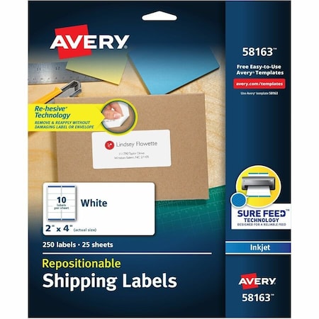 Shipping Label,Paper,White,PK2
