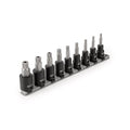1/2 in Drive Impact Bit Socket Set, Metric, 9 pcs