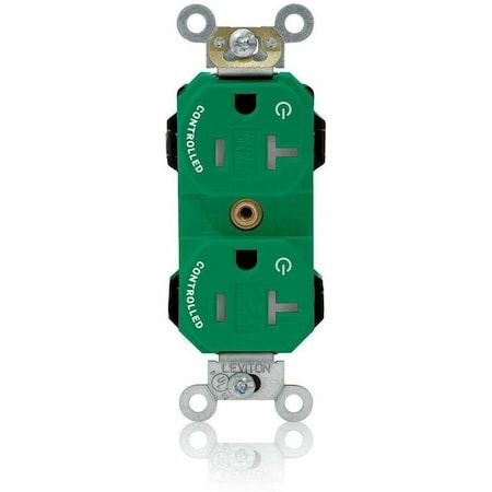 PlugsandReceptacles, 20A, 125VAC, Grn, Nylon